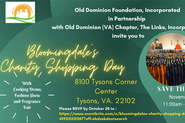 2022 Bloomingdale's Charity Shopping Day Flyer 